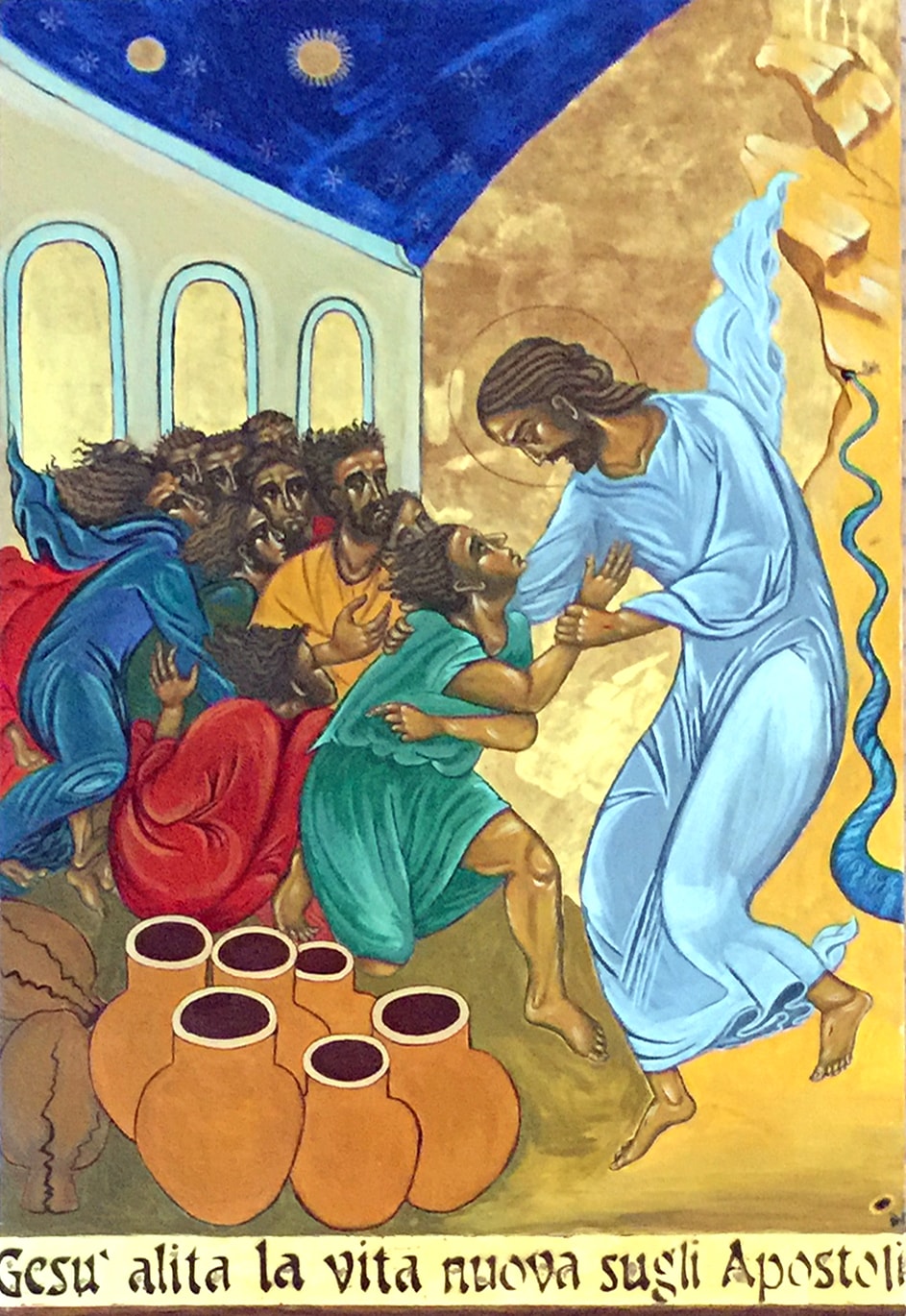 Jesus Breathes on the Apostles