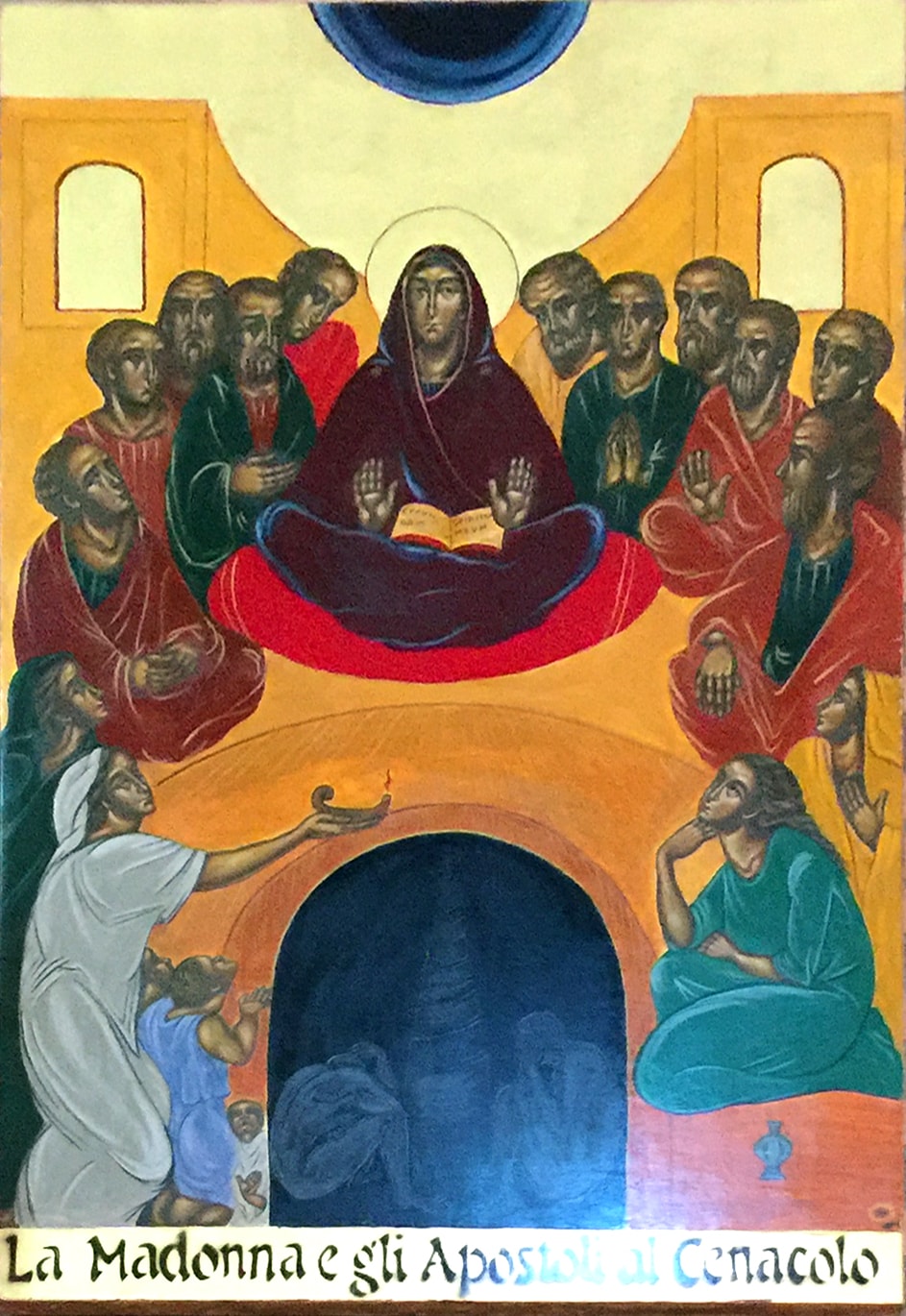 Mary & the Apostles Pray in the Upper Room