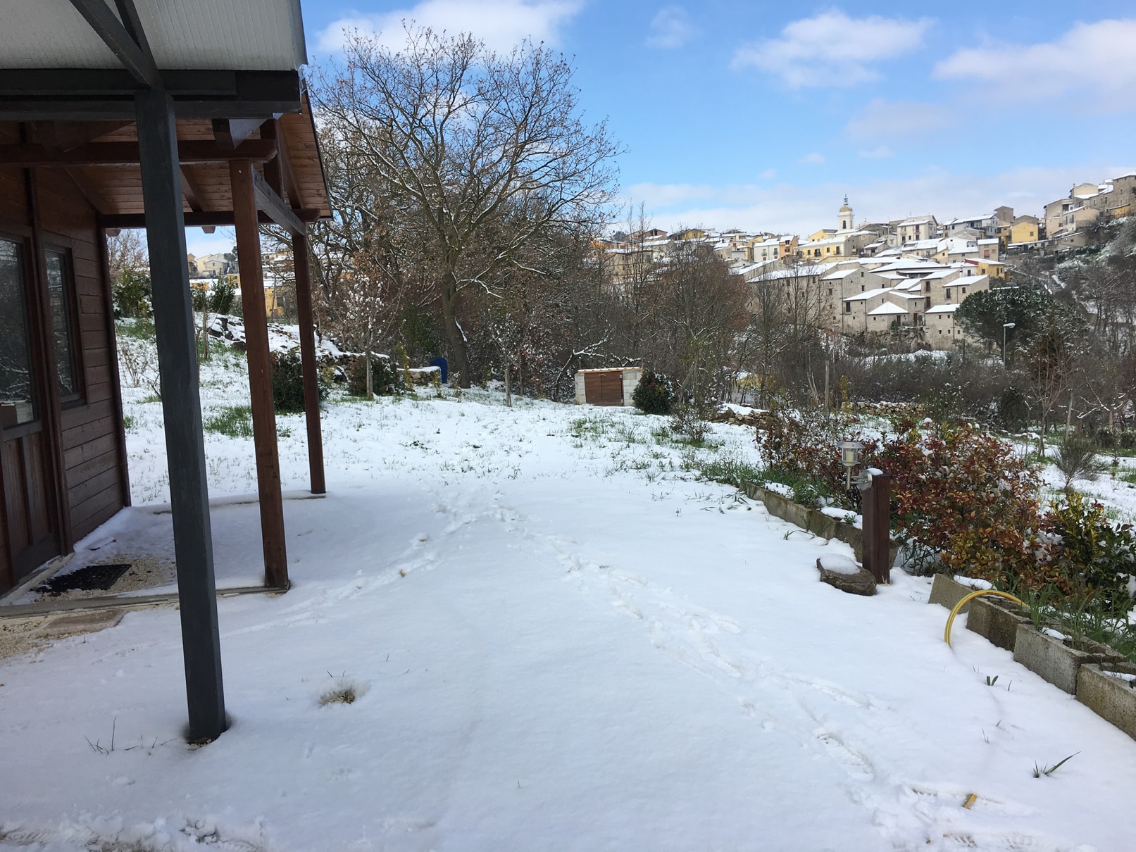 Snow in Prayer Garden